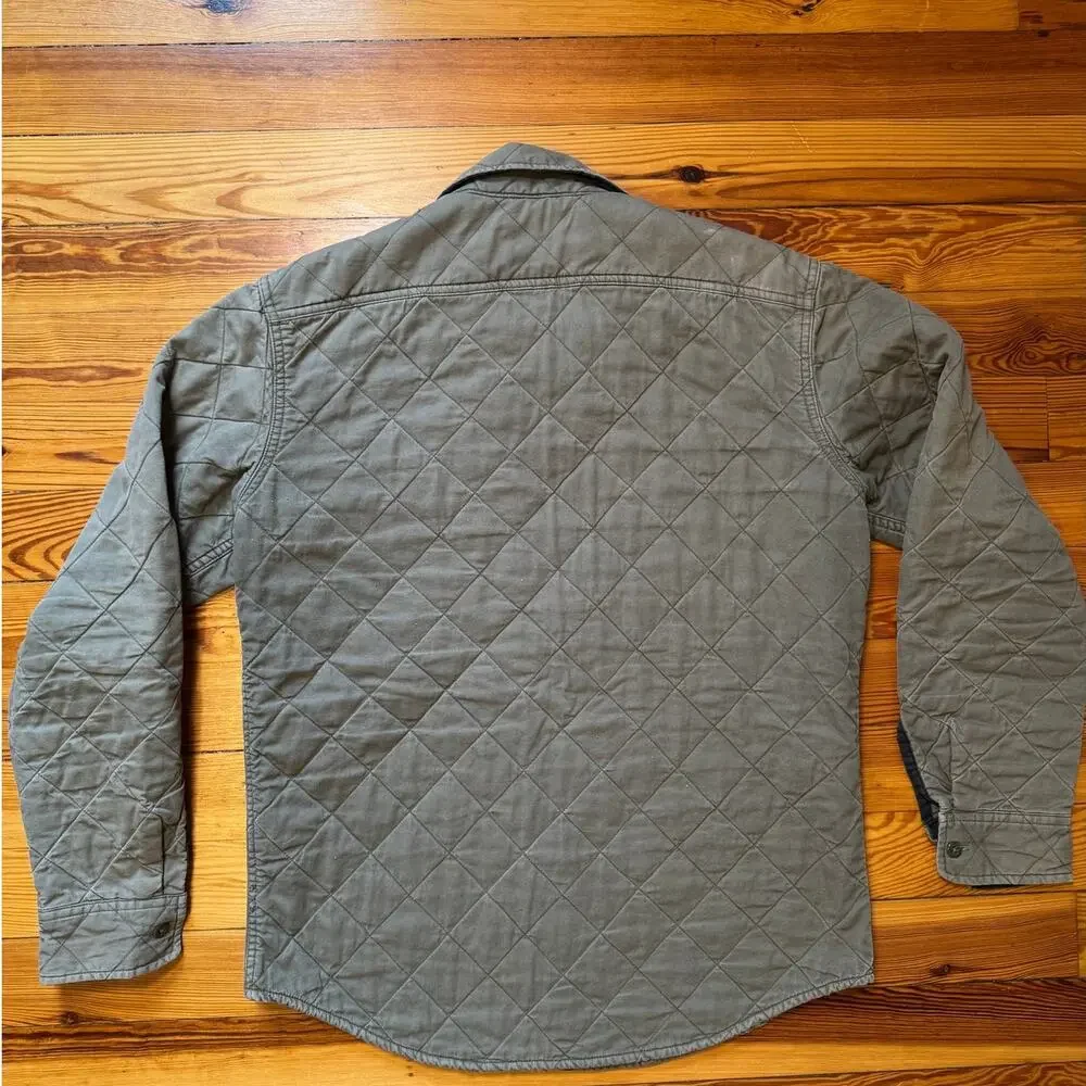 J. Crew Quilted Cotton Button Up Jacket